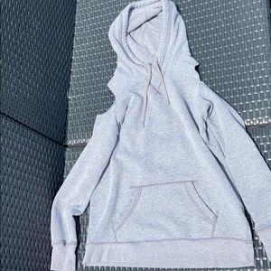 Hollister Shoulder Cut Out Gray Sweatshirt